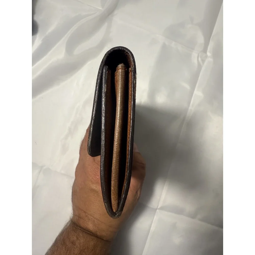 Louis Vuitton M61734 Monogram Canvas Long Wallet in‎ Brown